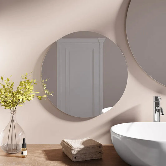 Specchio da Bagno Ø50 cm Filo Lucido – Eleganza Minimal per il tuo Spazio